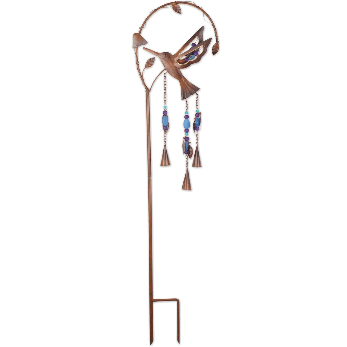 Sunset Vista Designs Wind Chime, 42" Tall, Purple Hummingbird