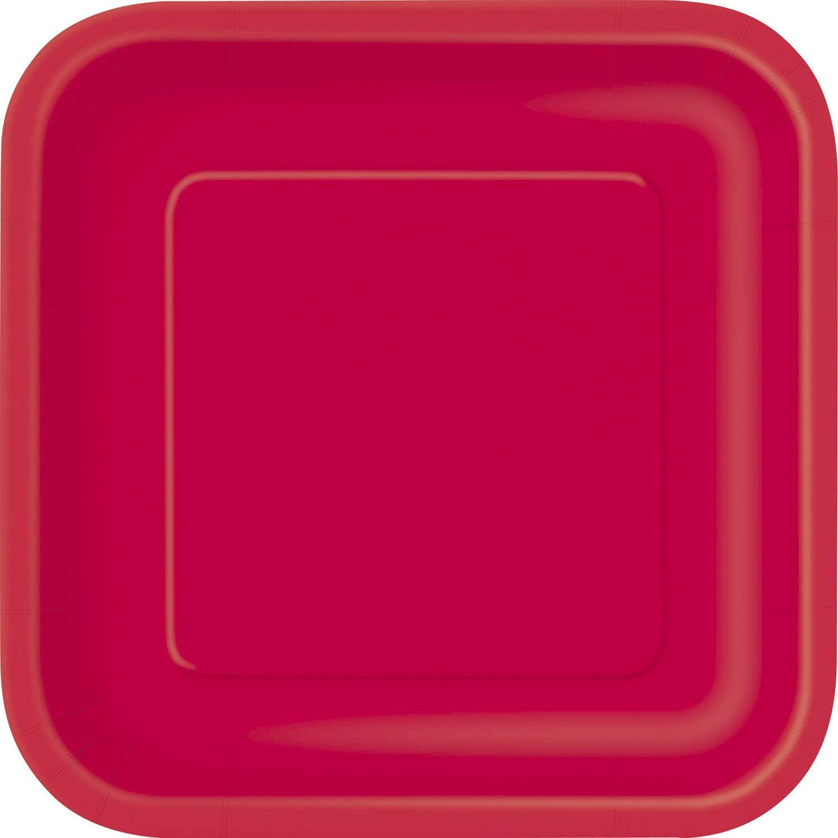 Unique Party Dishware Plate, 7", Red