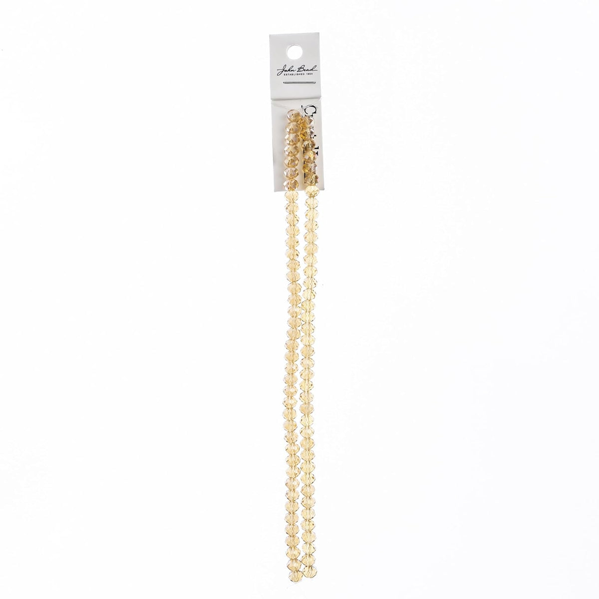 John Bead Craft Bead, 4mm x6mm, Transparent Topaz AB