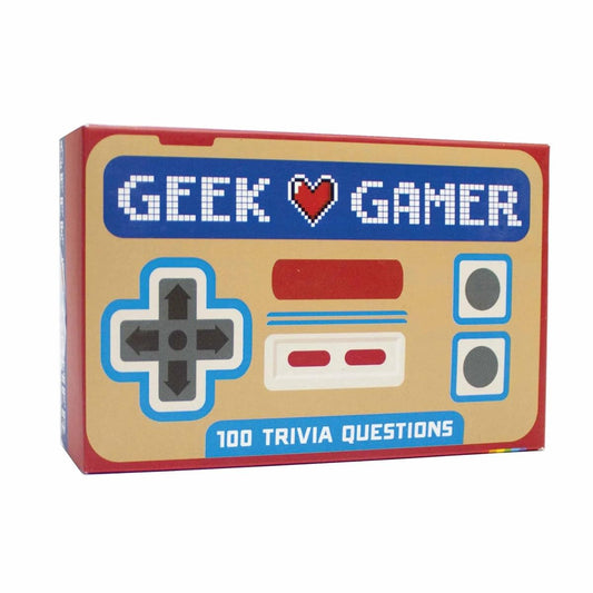 Gift Republic Geek Gamer Trivia, Red, 10cm