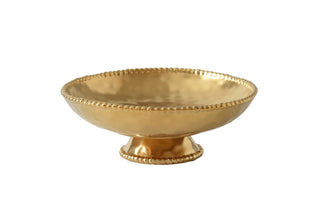 Pampa Bay Dishware Bowl, 12 x 4.25 Inch, Gold