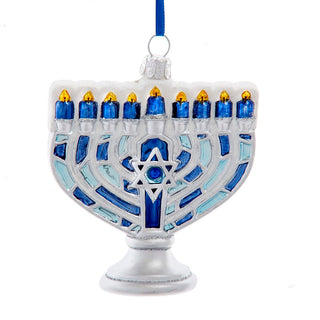 Noble Gems Hanging Ornament, 3.7" x 2.0" x 5.3", Silver & Blue