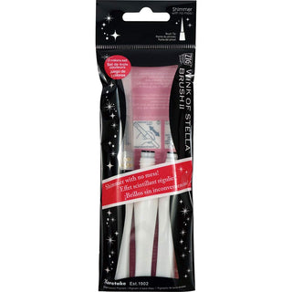 Kuretake Writing Instrument, 3 Count (Pack of 1), Gl. Clear & 2 Refills