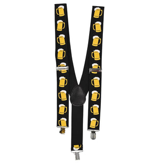 Beistle Beer Mug Suspenders (adjustable) Party Accessory  (1 count) (1/Pkg)