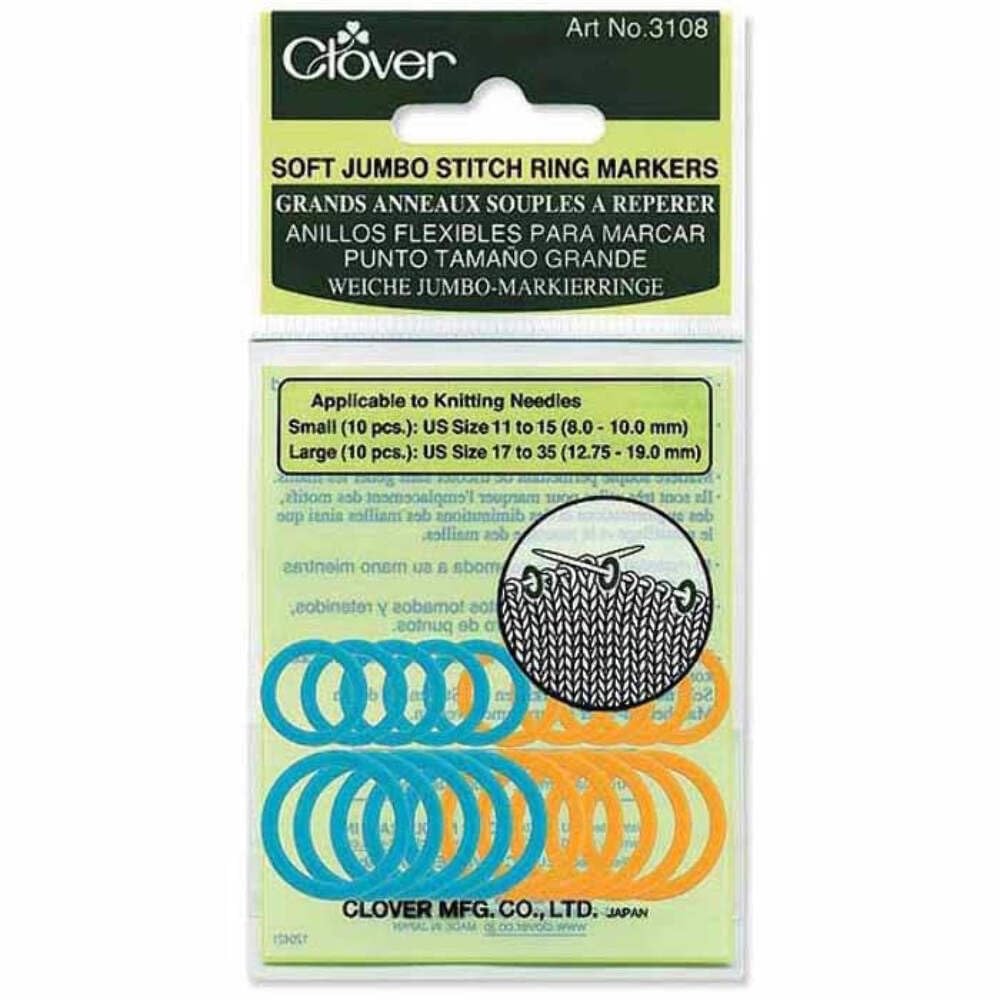 Clover Soft Jumbo Stitch Ring Markers