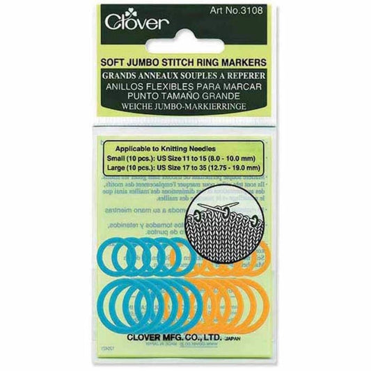 Clover Soft Jumbo Stitch Ring Markers