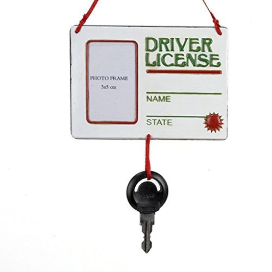 Kurt Adler 5" " Driver License" with Key Christmas Ornament