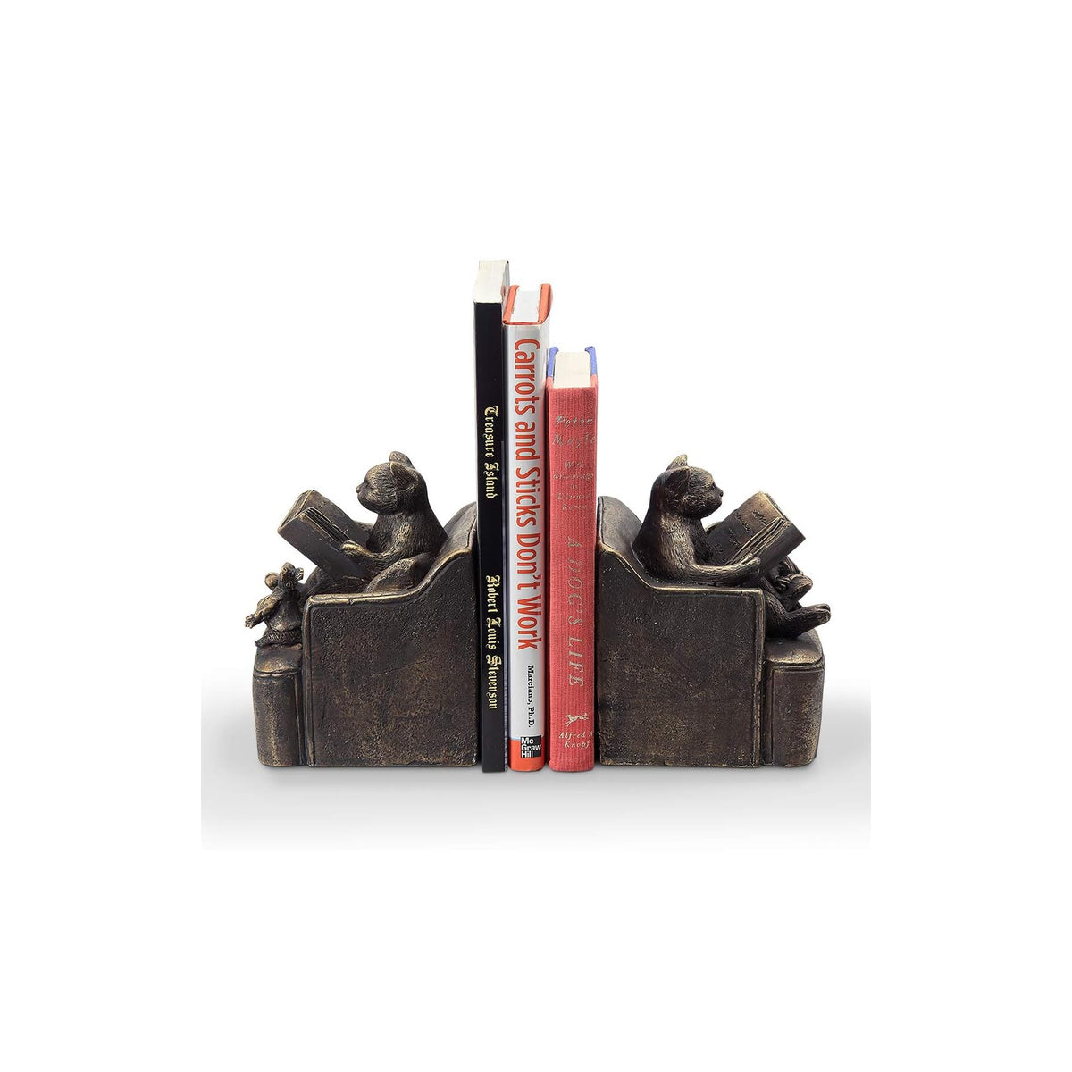 SPI Bookend, Weathered Bronze, Traditional