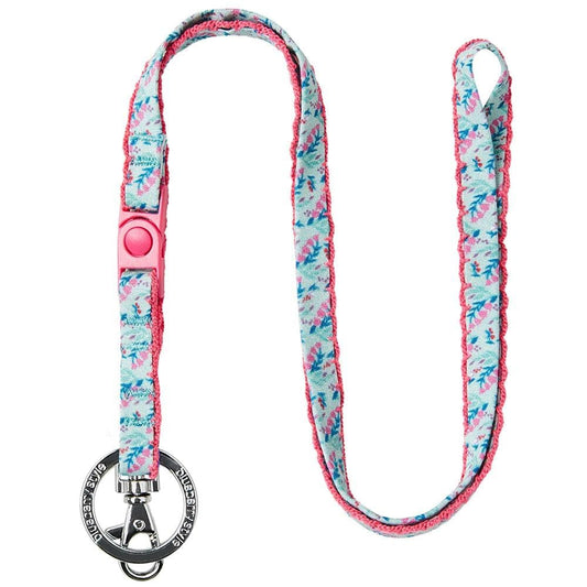 Blueberry Pet Blueberry Style 4 Patterns Floral Power Lily of The Valley Designer Teal Green Women Fashion Breakaway Lanyard Keychain for Keys/ID Card/Badge Holder, 1/2" Wide