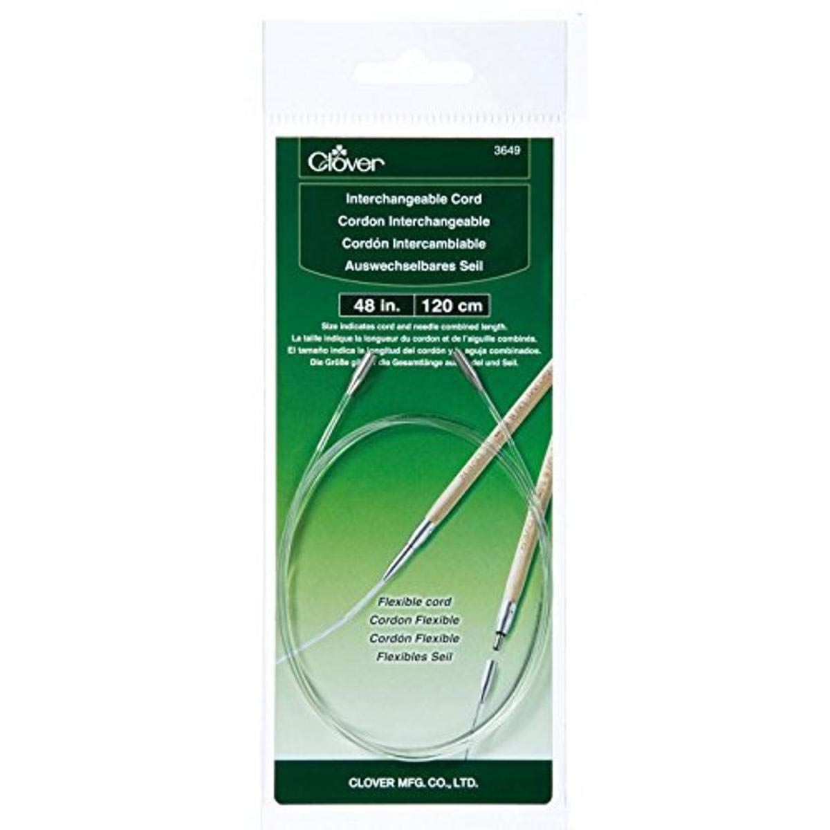 Clover 3649 Needlecraft Interchangeable Cord, 48"