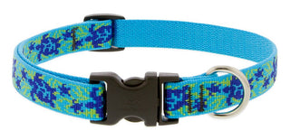 LupinePet Originals 3/4" Turtle Reef 13-22" Adjustable Collar for Medium and Larger Dogs