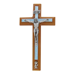 Jeweled Cross Wall Art, 10"L x 10"W, Blue,Pewter