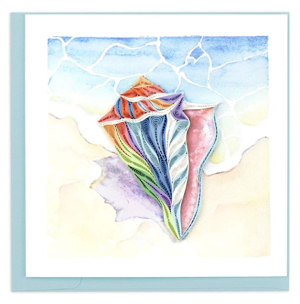 Quilling Card Greeting Card, 6 in. x 6 in., Pink