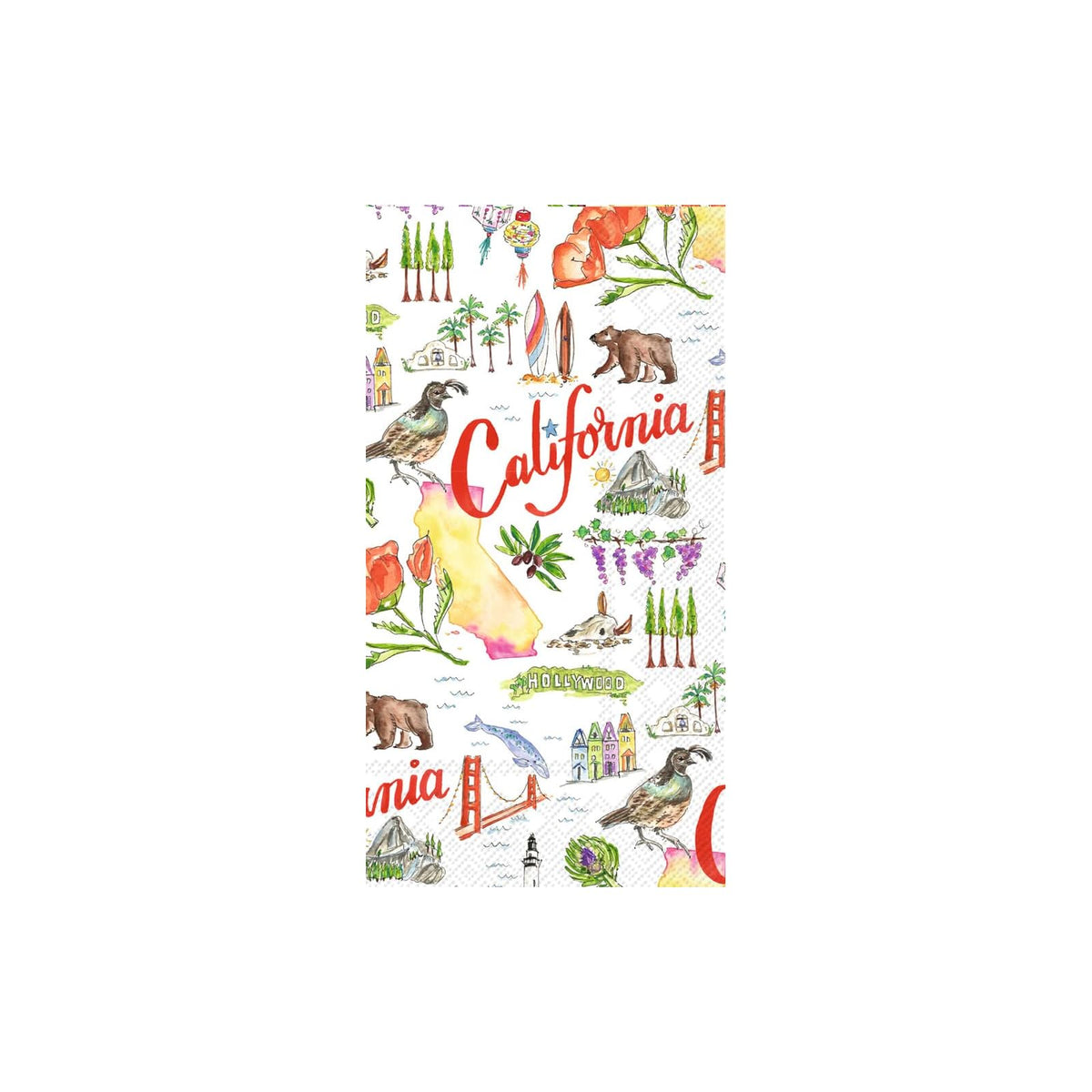 ihr SINCE 1977 Disposable Napkin, 8.5" x 4.5", California