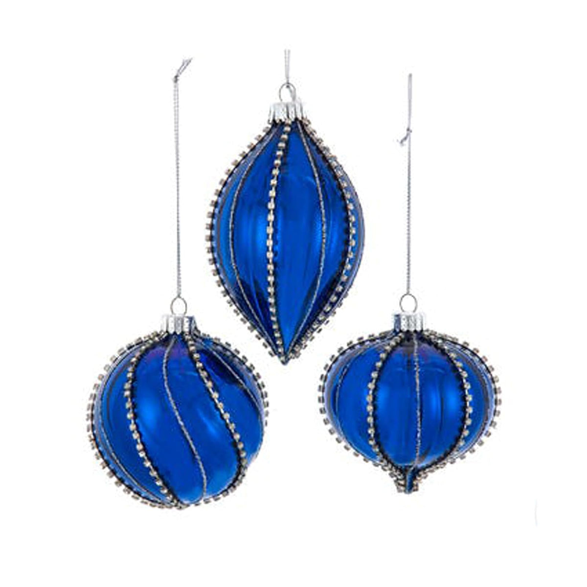Kurt S. Adler Hanging Ornament, 3 Inch, Blue