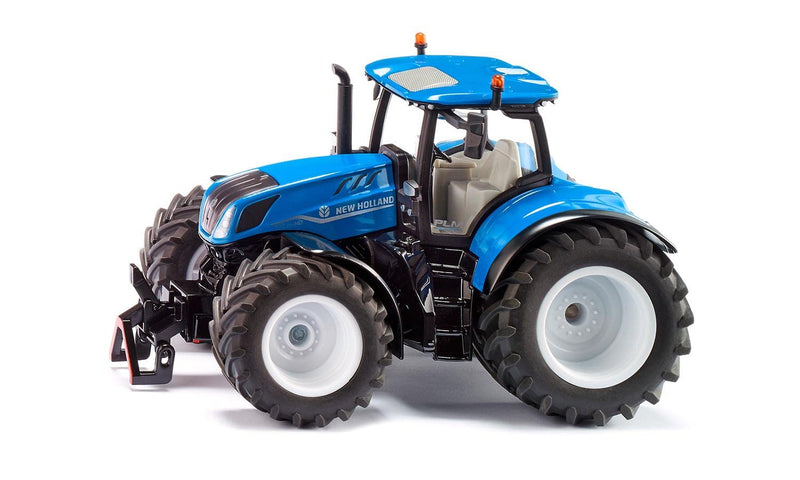 SIKU 3291, New Holland T7.315 HD, Toy Tractor, 1:32, Metal/Plastic, Blue, Incl. Front Weight, Opening Bonnet and Trailer Coupling