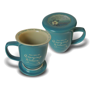 Abbey + CA Gift Drinking Cup, 14 Ounces, Blue