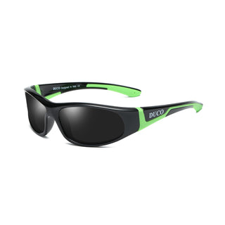 DUCO Sunglasses, 54mm,37mm, K001-green for Age 6-10