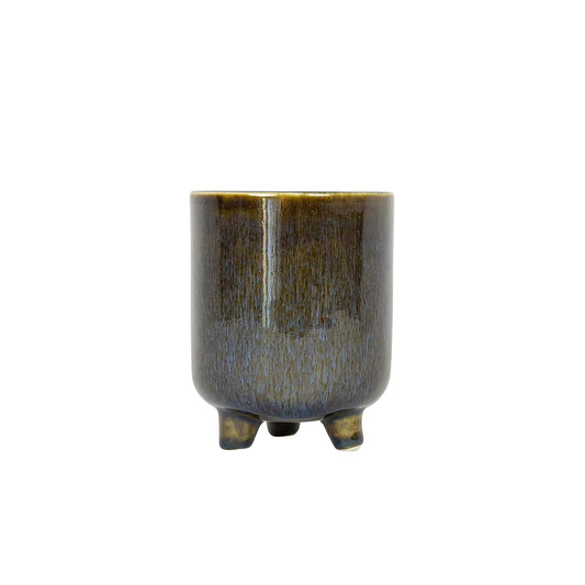 Foreside Home and Garden Planter, 4 x 4 x 5"H, Blue