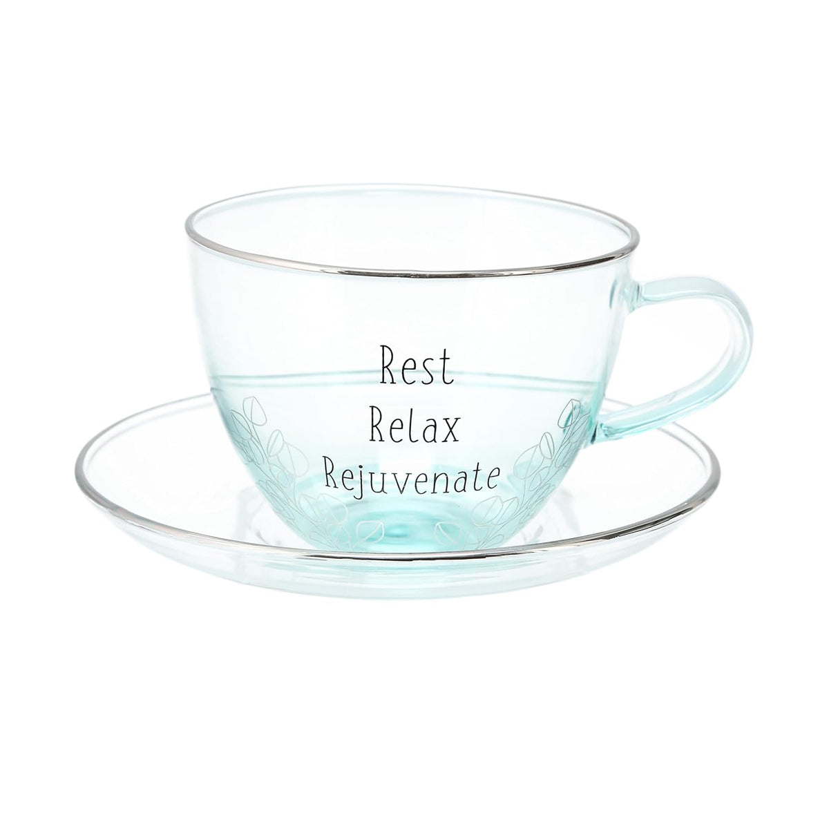 Pavilion Gift Company Drinking Cup, 7 Ounces, Blue, Silver, Black, Clear