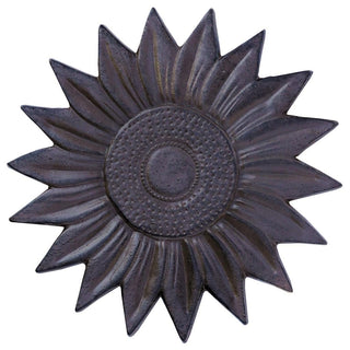 Sunset Vista Designs Cast Iron Sunflower Stepping Stone, 12-Inch Diameter