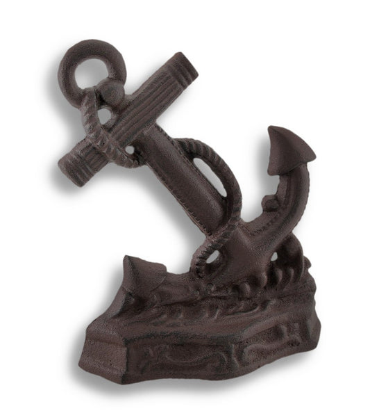 Moby Dick Specialties Decorative Cast Iron Nautical Anchor Doorstop