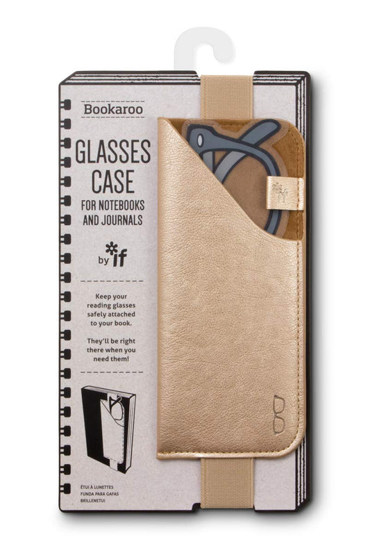 IF Bookaroo Glasses Case-Metallic Gold