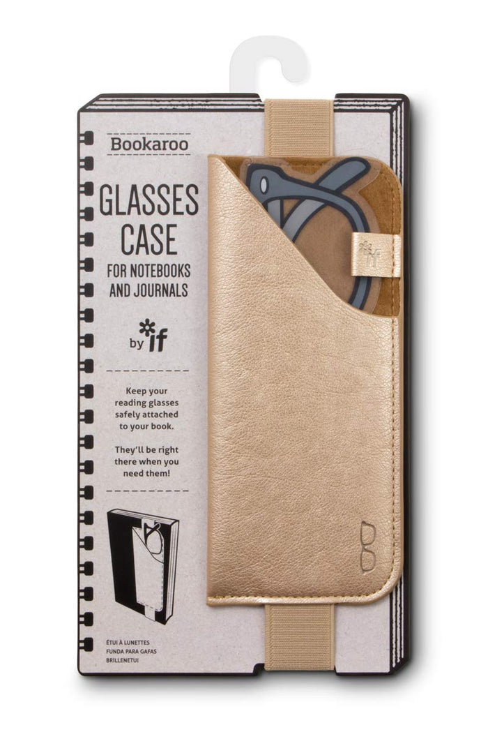 IF Bookaroo Glasses Case-Metallic Gold