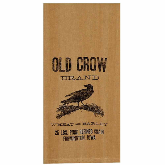 Home Collection by Raghu Old Crow Tea Dyed Towel, 18" x 28"