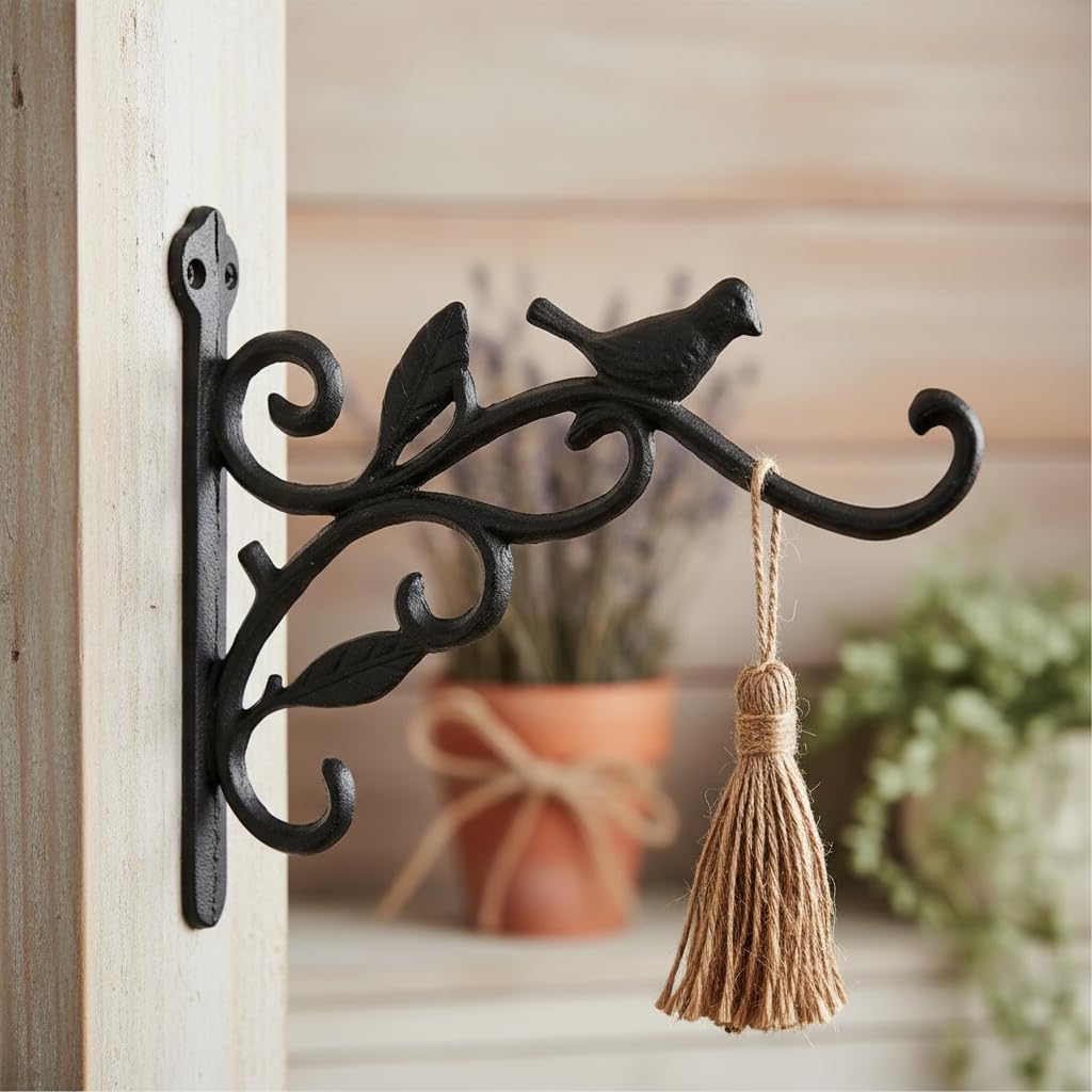 Comfy Hour 9.17 Inch Plant Hooks for Wall, Bird Plant Bracket