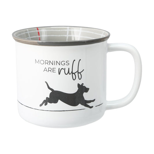 paviliongift Mornings are Ruff Coffee Mug 18 oz