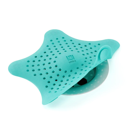 Umbra Starfish Drain Cover/Hair Catcher, Surf Blue