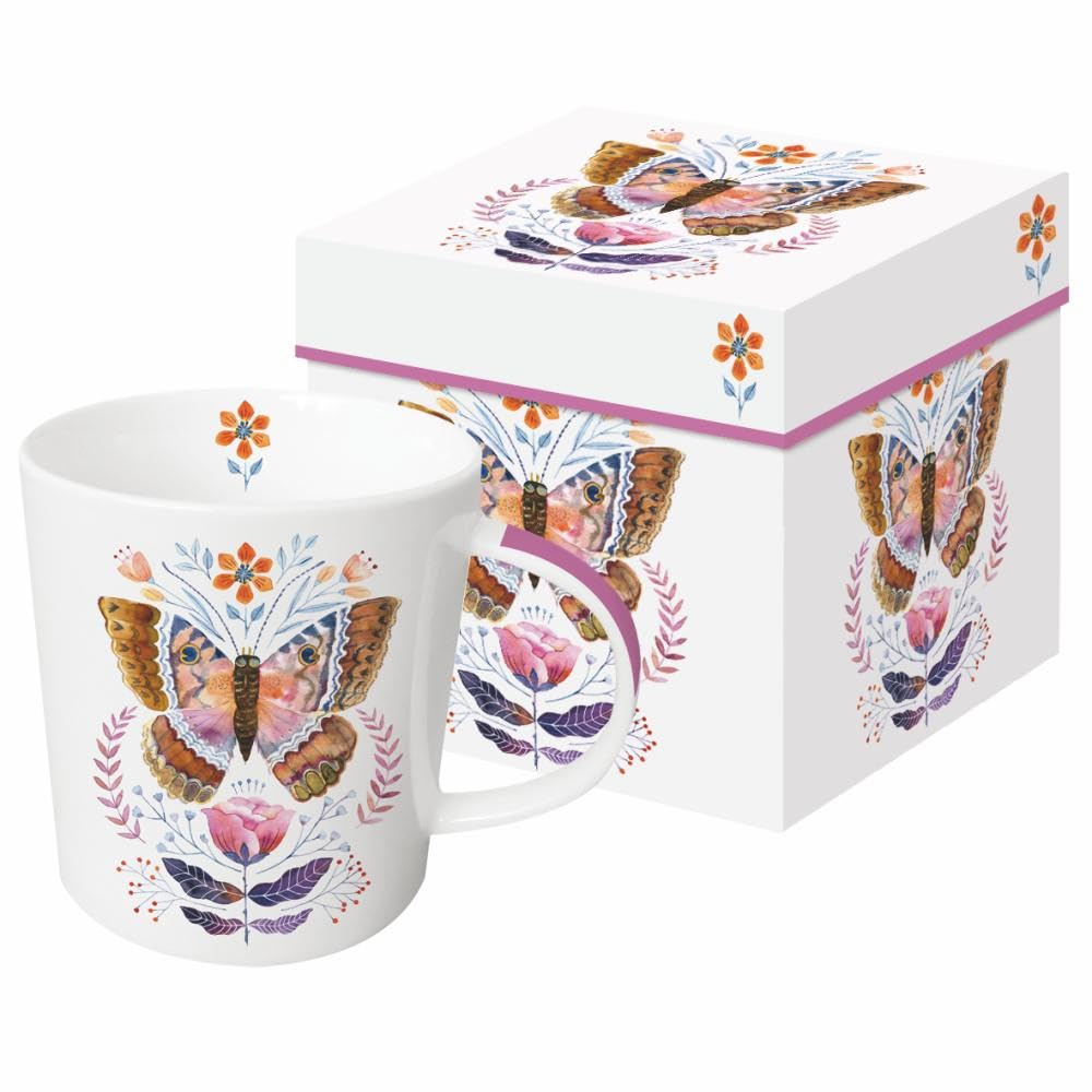 Paperproducts Design Duchess Mug in Gift Box, 13.5-Ounces, Multicolor, New Bone China