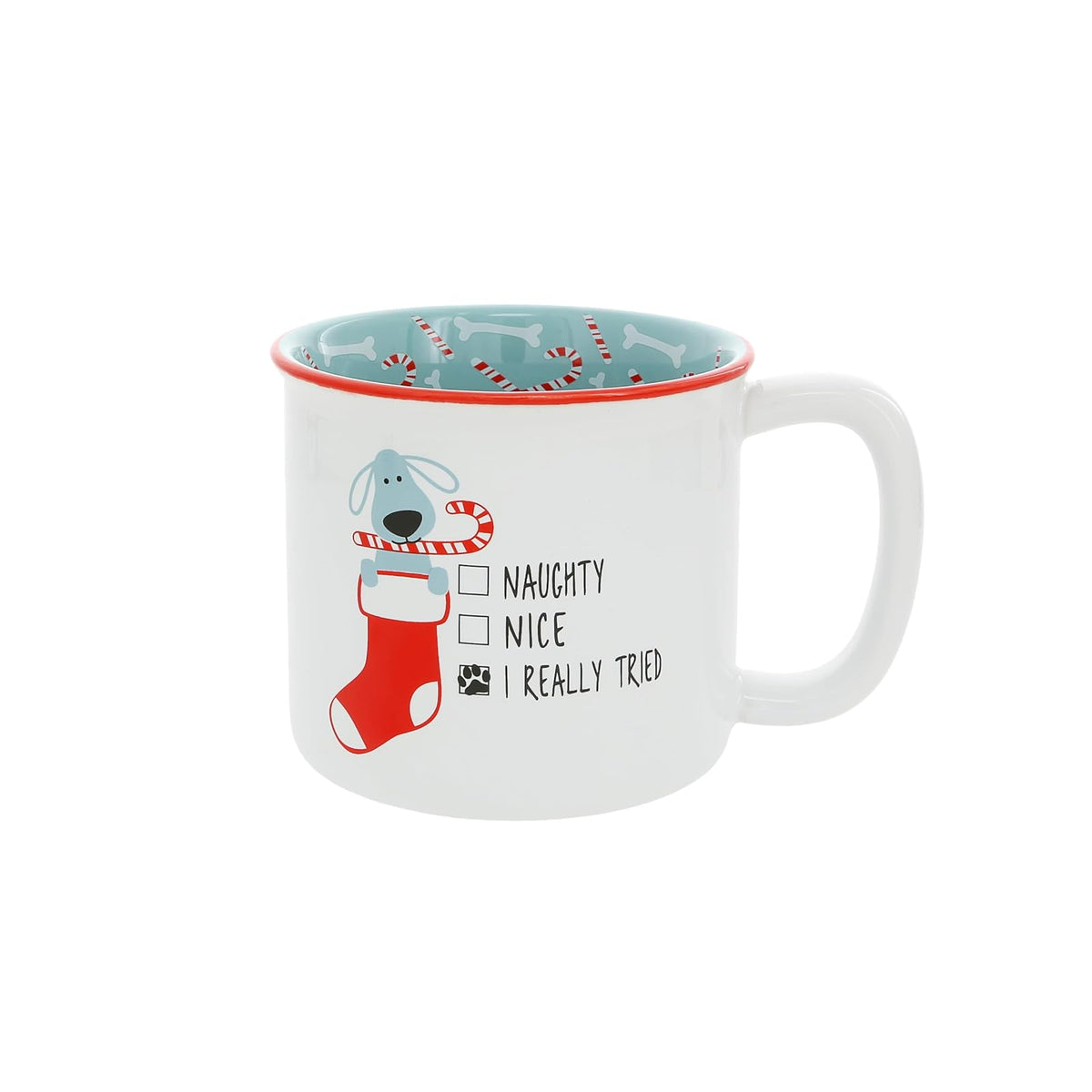Pavilion Gift Company Drinking Cup, 18 Ounces, White, Blue, Red