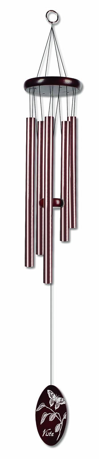 Sunset Vista Sunset Vista Designs Bronze Classic Wind Chime with Butterfly, Small