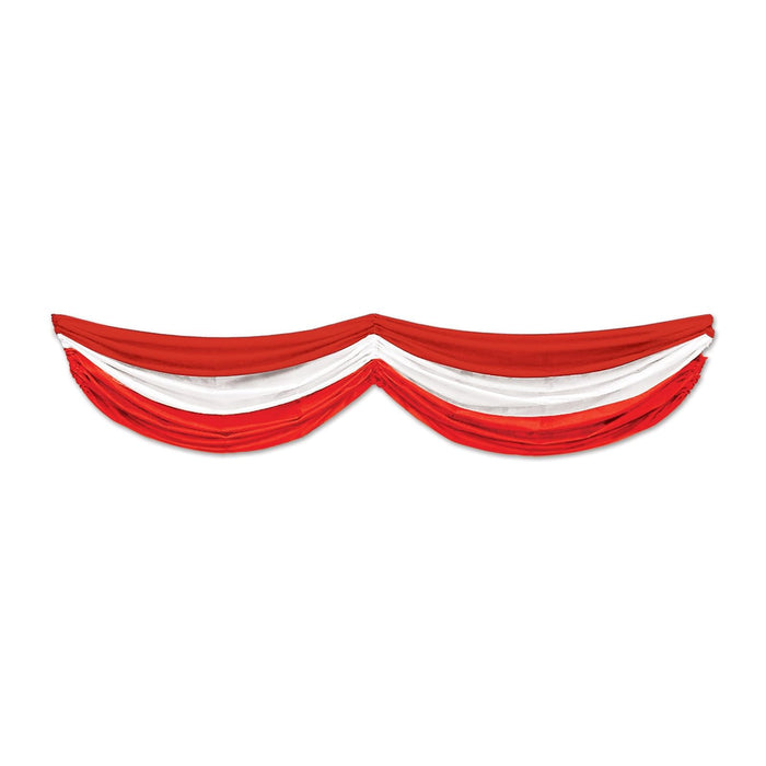 Beistle Banner, 70", Red/White