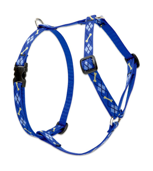 Lupine Pet Originals 1/2" Dapper Dog 12-20" Adjustable Roman Dog Harness for Small Dogs