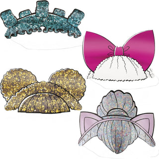 Unique Industries Unique Party 20390 Paper Headbands-LOL Surprise Party-Pack of 4, Multicolour