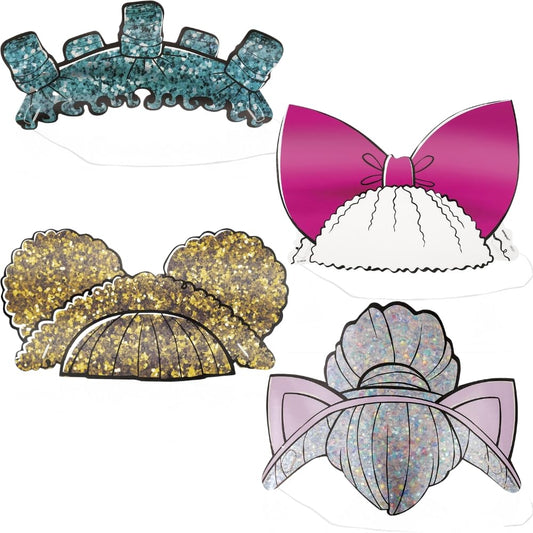 Unique Industries Unique Party 20390 Paper Headbands-LOL Surprise Party-Pack of 4, Multicolour