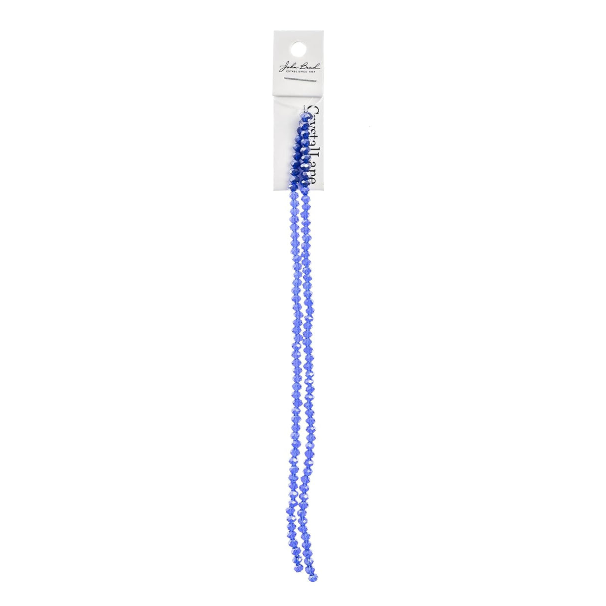 John Bead Craft Bead, 3mm x 4mm, Transparent Sapphire AB