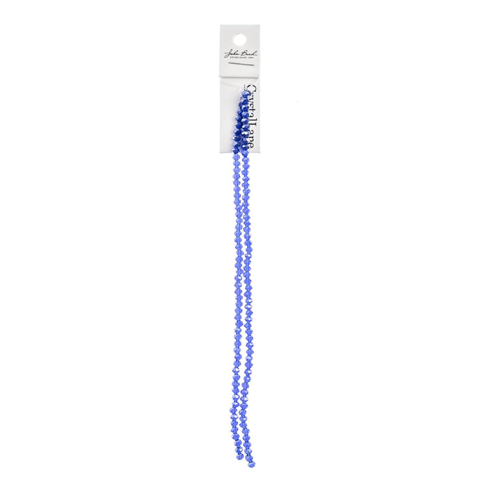 John Bead Craft Bead, 3mm x 4mm, Transparent Sapphire AB