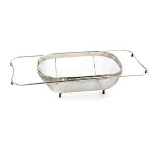 Norpro Food Strainer, 3.5in/34cm x 9in/23cm and expands up to 22in/55cm, Silver
