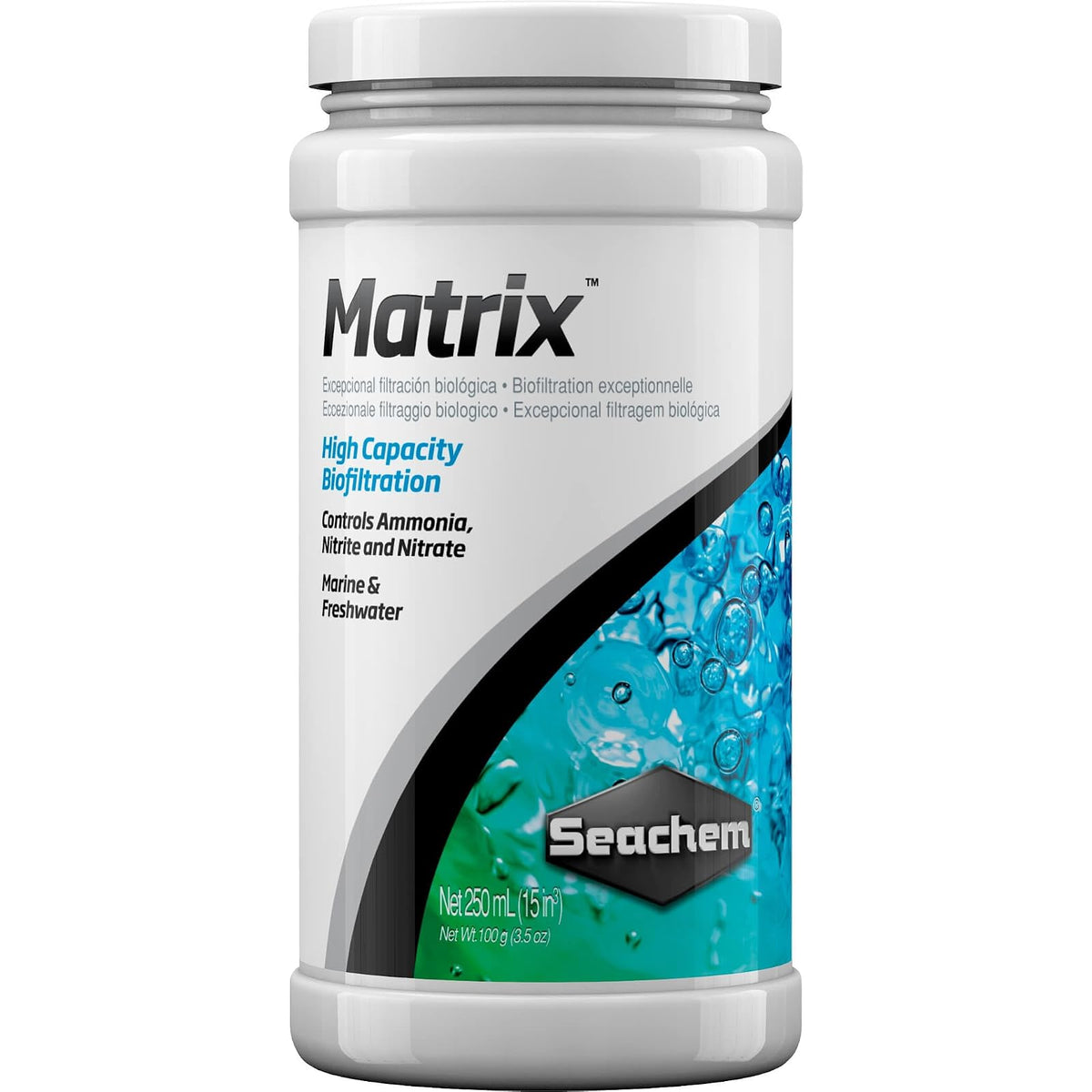 Seachem Aquarium Pond Water Treatment, 250ml, grey