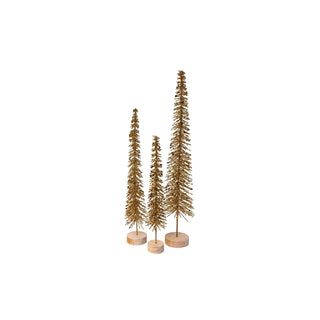 Kurt S. Adler Artificial Tree, 3.0" x 3.0" x 17.0", Gold
