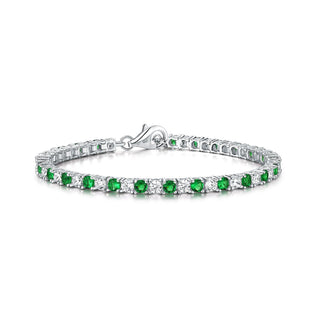 Diamond Treats Bracelet, M/L, Green/Silver
