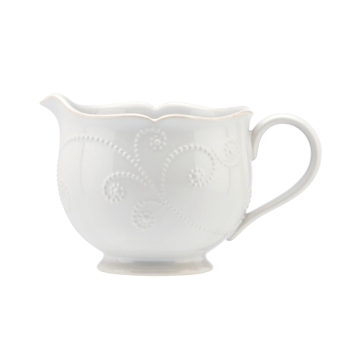 Lenox French Perle Sauce Pitcher, White