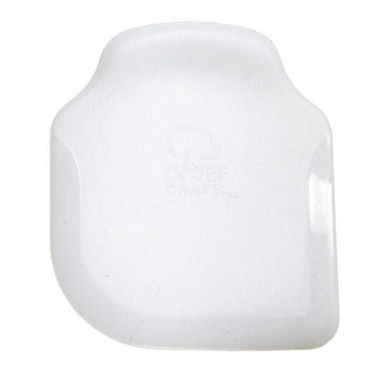 Chef Craft Basic Plastic Pan Scraper, 3 inch Length 2.5 inch Wide, White