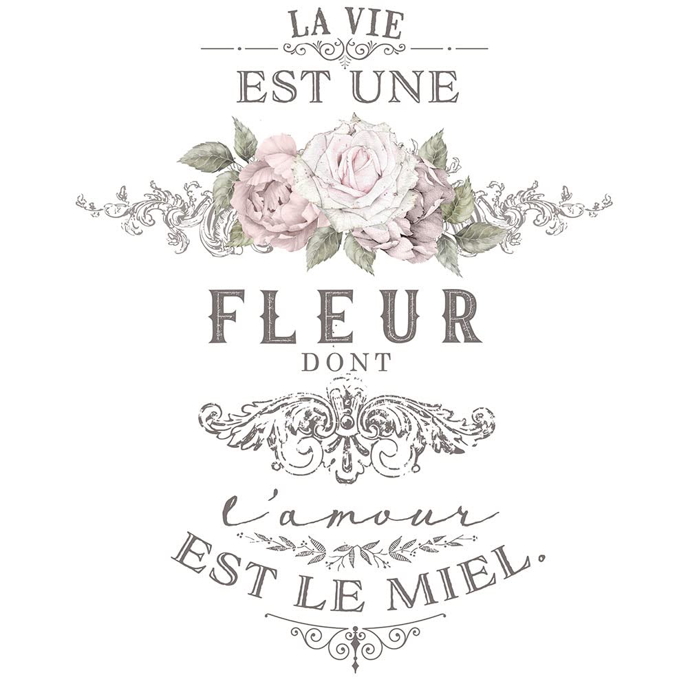 PRIMA MARKETING INC Iron On Transfer Design, L'Amour Est Le Miel, Multi-Color
