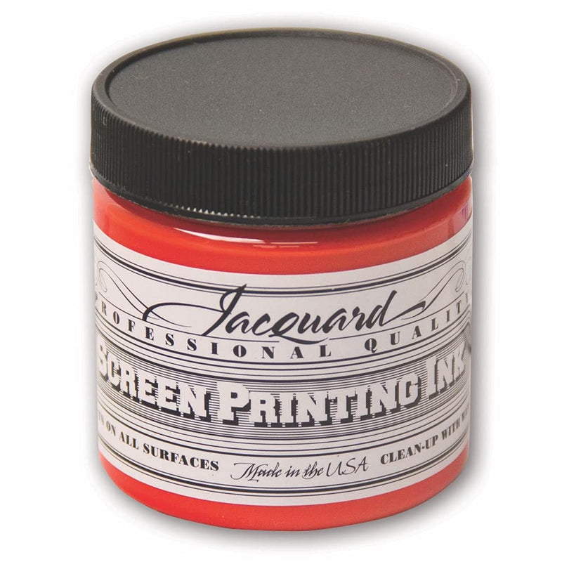 Jacquard Professional Screen Print Ink, Water-Soluable, 4oz Jar, Scarlet (106)