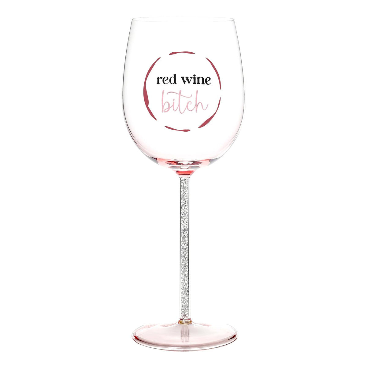 Pavilion Gift Company Drinking Cup, 17 Ounces, Clear, Pink